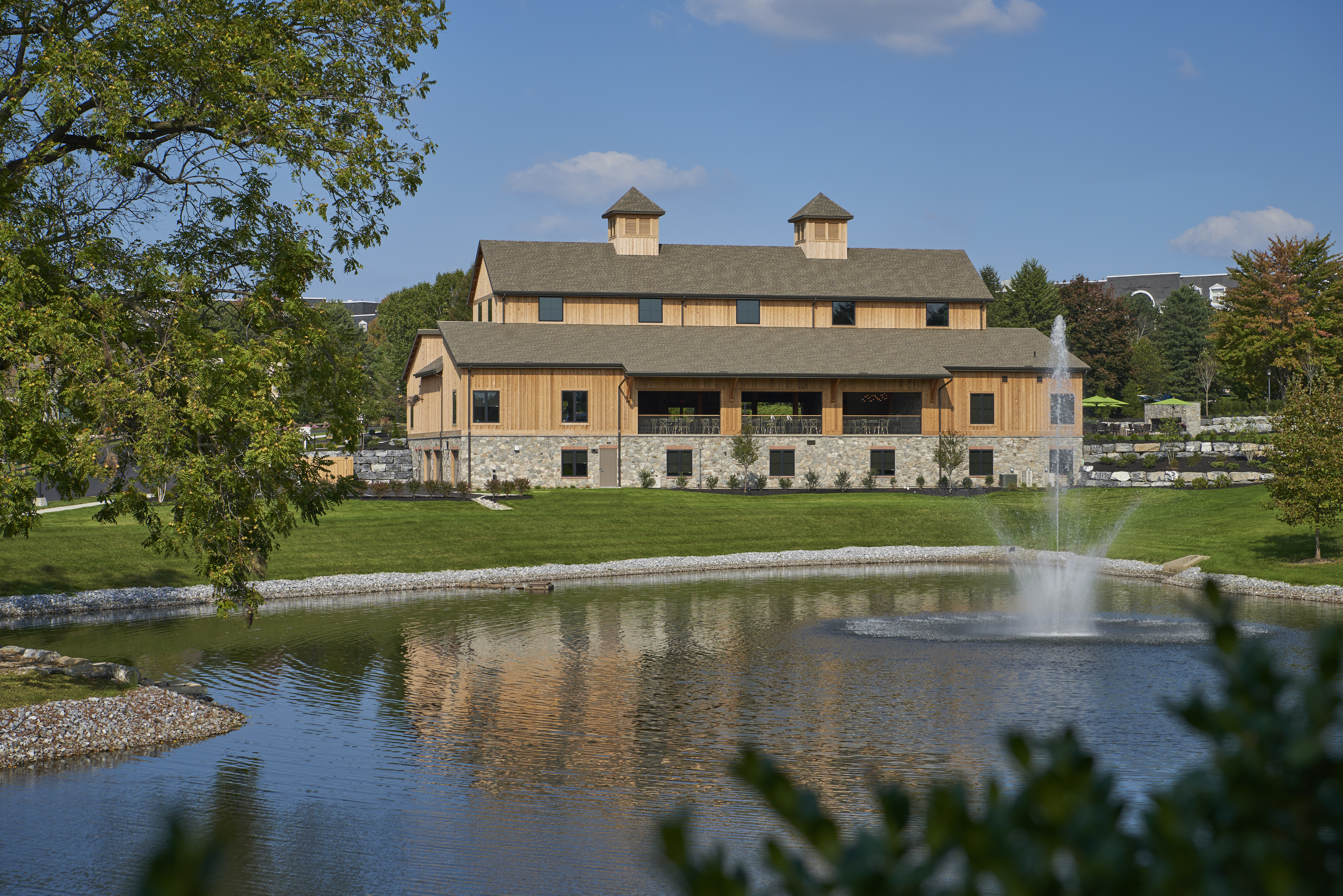 Chautauqua Hall Event Building Across The Pond At Willow Valley Communities