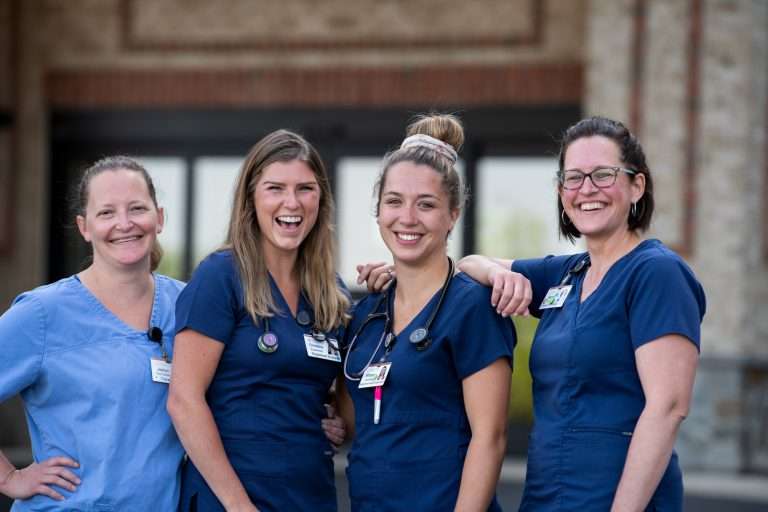 Willow Valley Communities Nurses Outside The Glen