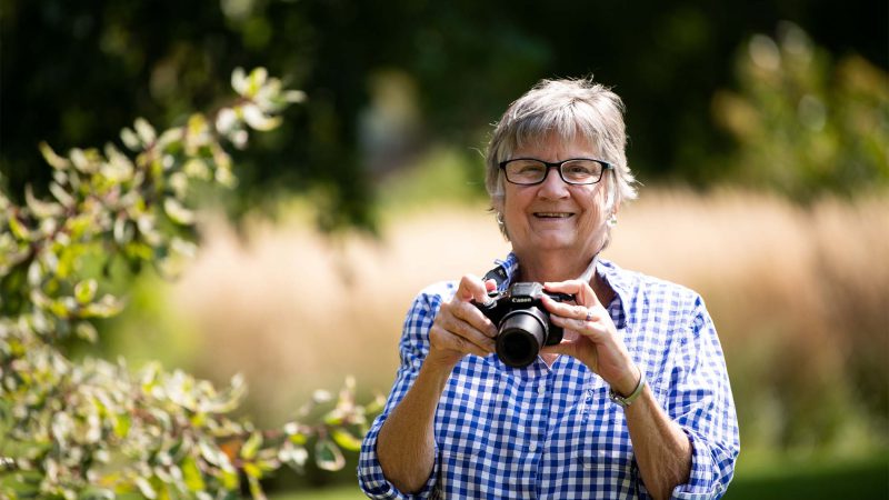 Willow Valley Communities Resident taking pictures of our beautiful campus