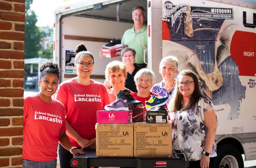 Willow Valley Communities Community Outreach sneaker drive.